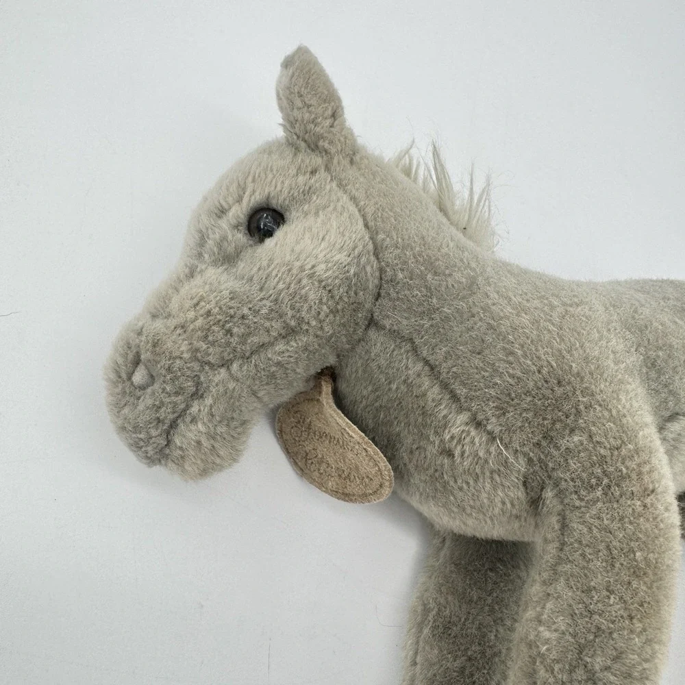Russ Berrie‎ Yomiko Classics Stallion Horse Plush Gray White Mane Stuffed Animal